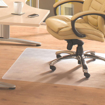 Cleartex Advantagemat Chair Mat for Hard Floors | Clear PVC | Rectangular | Multiple Sizes EVHF