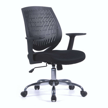 Ultra Designer Medium Back Mesh Task Operator Office Chair - Black NAU-BCP-F590-BK