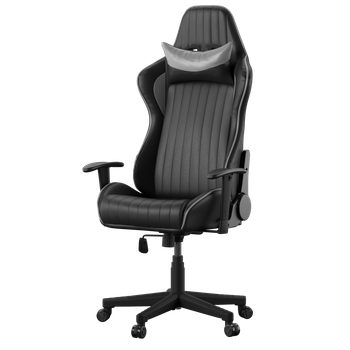Senna Faux Leather Gaming Home Office Chair Black/Grey DOR-UKND-AOC5126GRY