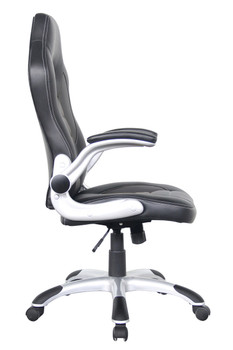 Talladega Faux Leather Racing Gaming Home Office Chair Black 