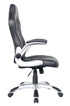Talladega Faux Leather Racing Gaming Home Office Chair Black DOR-UKND-AOC8211BLK