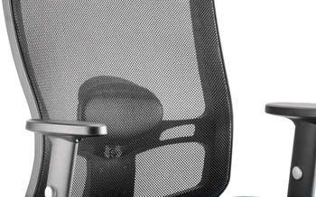 Portland Mesh Task Operator Office Chair with Airmesh Seat and Height Adjustable Arms Black/Blue DYN-UKND-OP000219