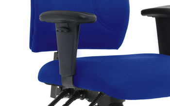 Esme Fabric Ergonomic Posture Office Chair with Height Adjustable Arms Blue DYN-OP000233