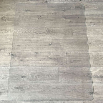 Marvelux Enhanced Polymer Chair Mat for Hard Floors – Clear Rectangular Office Floor Protector - Multiple Sizes M12ECE