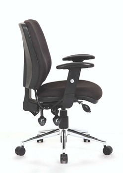 Chiro Medium Back Task Operator Office Chair with Arms Black DYN-OP000010