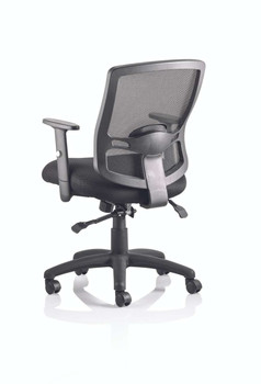 Portland II Mesh Task Operator Office Chair with Height Adjustable Arms Black DYN-OP000108