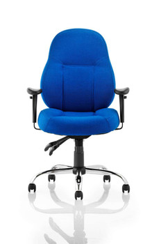 Storm Fabric Task Operator Office Chair with Arms Blue DYN-OP000128