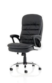 Ontario Executive Leather Office Chair Black 