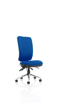 Chiro High Back Task Operator Office Chair without Arms Blue DYN-OP000246