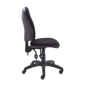 Calypso II High Back Operator Office Chair without Arms - Black TCO-UKND-CH2800BK