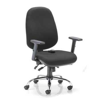 Concept Plus Ergonomic Operator Office Chair - Black 