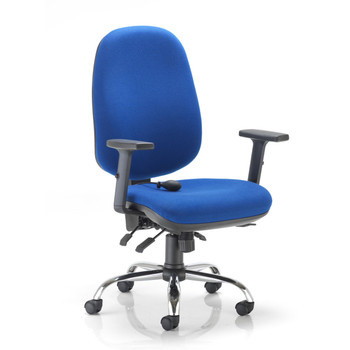 Concept Plus Ergonomic Operator Office Chair - Royal Blue 