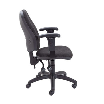 Calypso II High Back Operator Office Chair with Height Adjustable Arms - Charcoal TCO-CH2800CH-AC1040