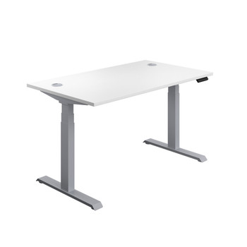 Economy Height Adjustable Sit Stand Desk - White - Multiple Sizes 