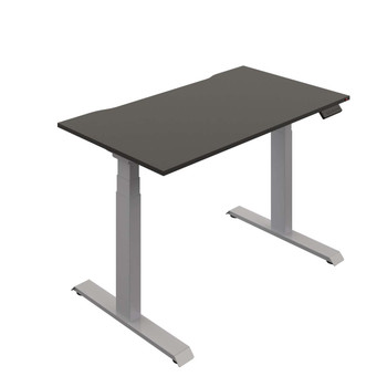 Okoform Height Adjustable Sit Stand Heated Office Desk with Single Motor - Black - Multiple Sizes 