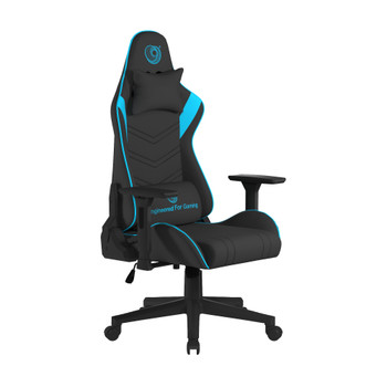 Apollo Ergonomic Gaming Chair with 4D Multi-Dimensional Armrest & 155° Tilt - Faux Leather - Black with Blue