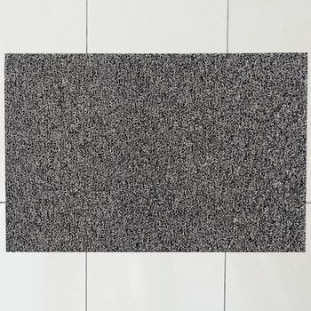 Ultralux Heavy Duty Non-Slip Outdoor Drainage Entrance Mat, Dirt Trapper Door Mat, Durable Vinyl Coil Mud & Dust Barrier Mat, Black & White Outdoor Scraper Doormat