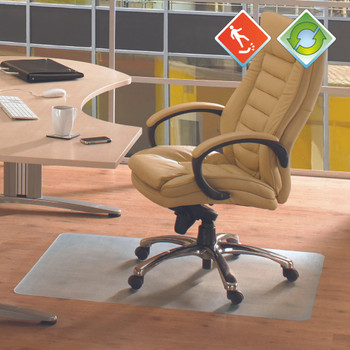 Cleartex Evolutionmat Recyclable Chair Mat for Hard Floors Rectangular