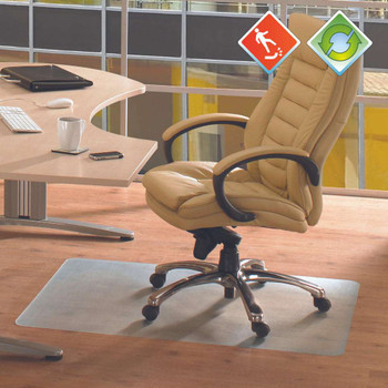Cleartex Evolutionmat Recyclable Anti-Slip Chair Mat for Polished Hard Floors | Rectangular | Multiple Sizes AEPHF