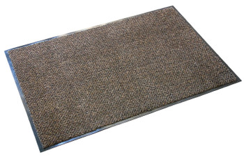 Ultralux Indoor Scraper Door Mat – Anti-Slip Vinyl Backed Dirt Trapper Entrance Mat – Brown – Multiple Sizes