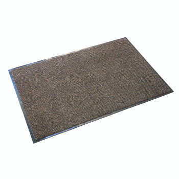 Ultralux Indoor Scraper Door Mat – Anti-Slip Vinyl Backed Dirt Trapper Entrance Mat – Brown – Multiple Sizes