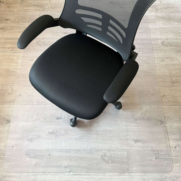 Marvelux PVC Chair Mat for Hard Floors – Clear Rectangular Office Floor Protector - Multiple Sizes M12PVE