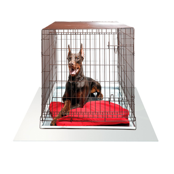 P-Tex Anti-Microbial PVC Pet Station Mat | Protective Mat for Hard Floors | Ideal for Under Pet Crates, Cages, Beds, Litter Trays, Bowls and Pet Accessories | Rectangular | Multiple Sizes 