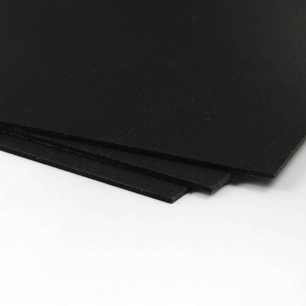 CraftTex Bubbalux Creative Craft Board | Midnight Black | Pack of 3 Sheets | Standard Size 215 x 279mm FPBU118BK