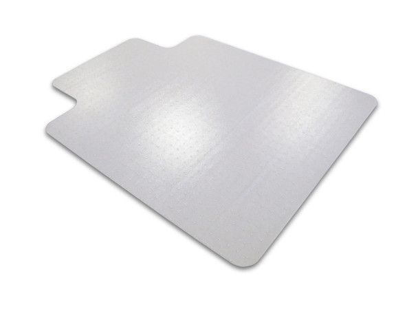 Cleartex Advantagemat Chair Mat for Medium Pile Carpets (12mm or less) | Clear PVC | Rectangular With Lip | Multiple Sizes 