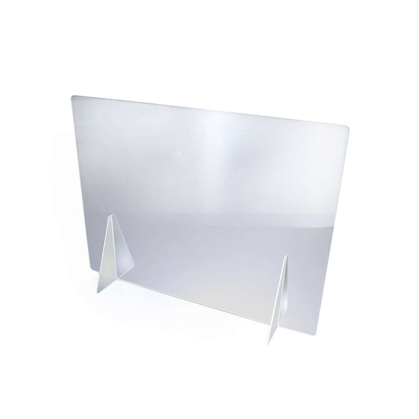 Viztex Clear Acrylic Sneeze Guard Screen for Desk & Counter – Protective Safety Divider – 74.5 x 90cm FCSGE