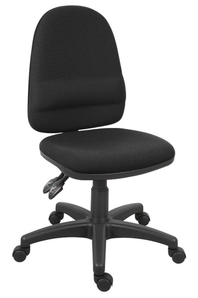 Ergo Twin Fabric Task Operator Office Chair Black 