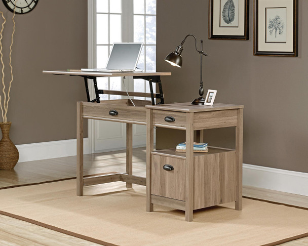 Ergonomic Sit Stand Desk Salt Oak 