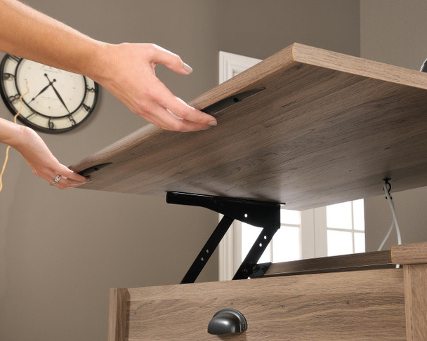 Ergonomic Sit Stand Desk Salt Oak  Ergonomic Sit Stand Desk Salt Oak