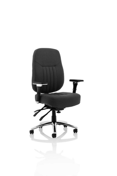 Barcelona Deluxe Fabric Task Operator Office Chair Black DYN-OP000242