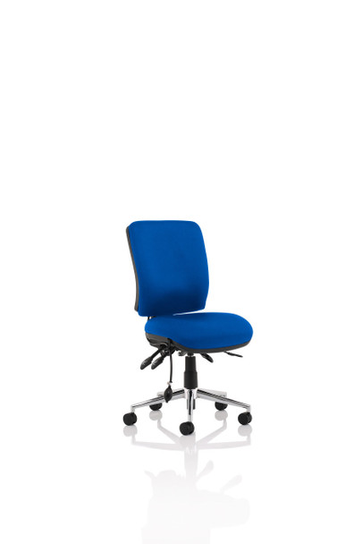 Chiro Medium Back Task Operator Office Chair without Arms Blue 