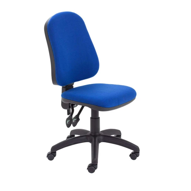 Calypso II High Back Operator Office Chair without Arms - Royal Blue TCO-UKND-CH2800RB