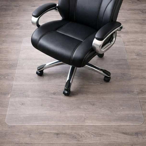 Marvelux Polycarbonate Chair Mat for Hard Floors – Clear Rectangular Office Floor Protector - Multiple Sizes M12COE