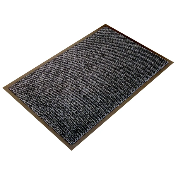 Ultralux Indoor Scraper Door Mat – Anti-Slip Vinyl Backed Dirt Trapper Entrance Mat – Grey – Multiple Sizes ULTGR