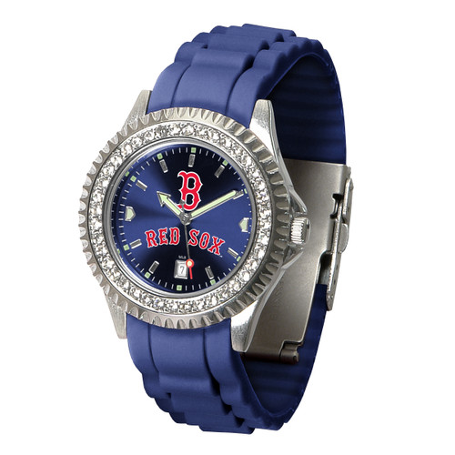 Boston Red Sox  Women's Watch - MLB Sparkle Series - "B" Logo