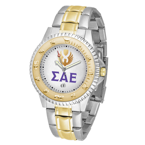 Sigma Alpha Epsilon Men's Watch - SAE Two-Tone Fraternity Series