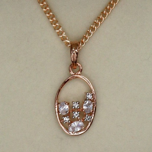 La Vie Pendant Necklace in Rose Gold
