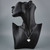 Sterling Silver Engraved Heart Locket Pendant On Mannequin