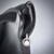Sterling Silver Freshwater Pearl & Cubic Zircon Circle Hoop Earrings on Mannequin