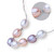 Sterling Silver Freshwater Coloured Pearl Necklace Close up