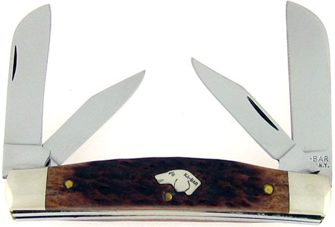 KaBar Dog's Head Large Congress Caramel Bone American Edge Knives