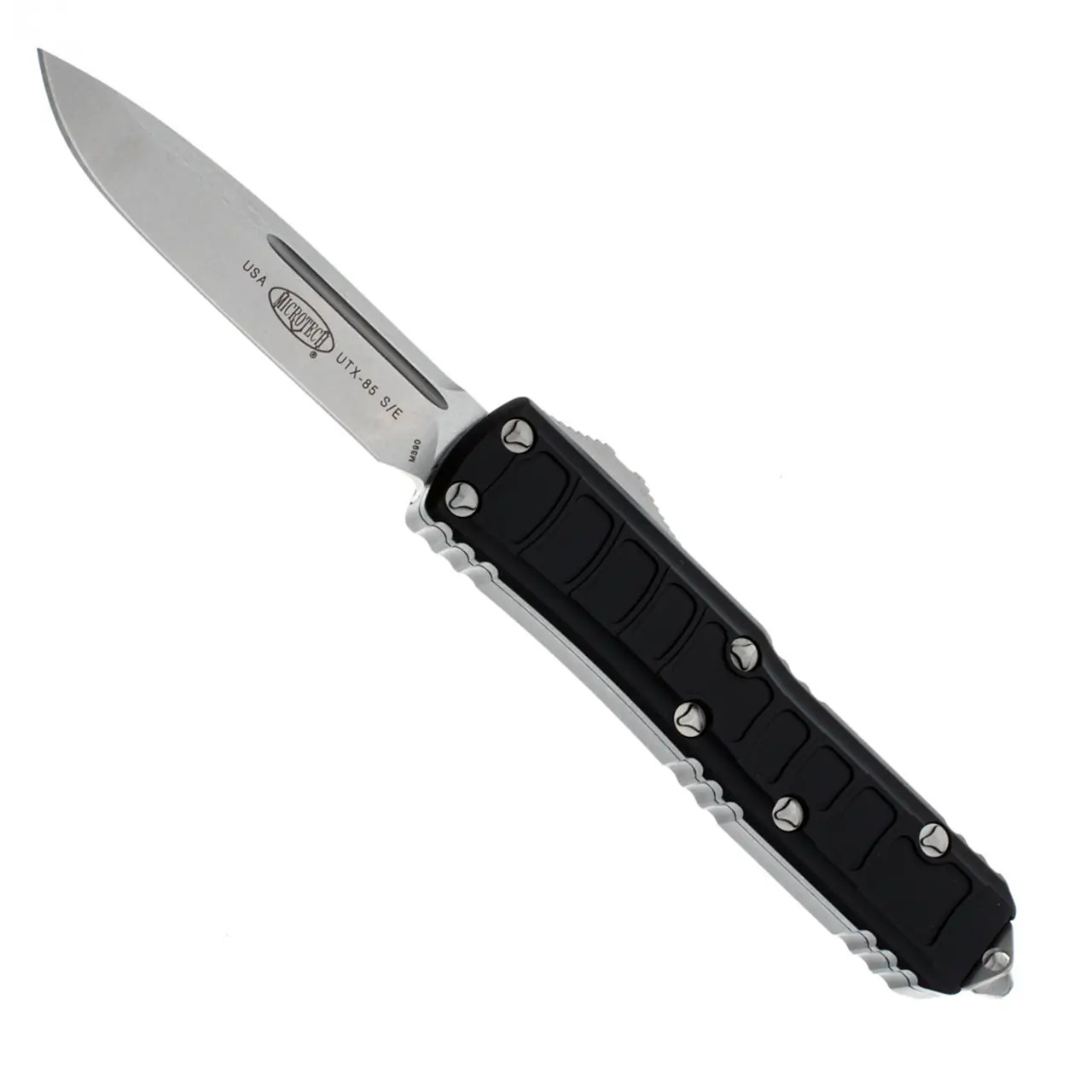 Microtech Glykon Bayonet Black Handle w/ Bead Blast Overlay Stonewash ...