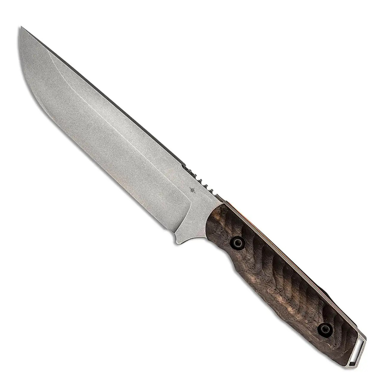 Toor Knives Field 1.0 Fixed Blade Walnut Wood Handle Battleship Grey