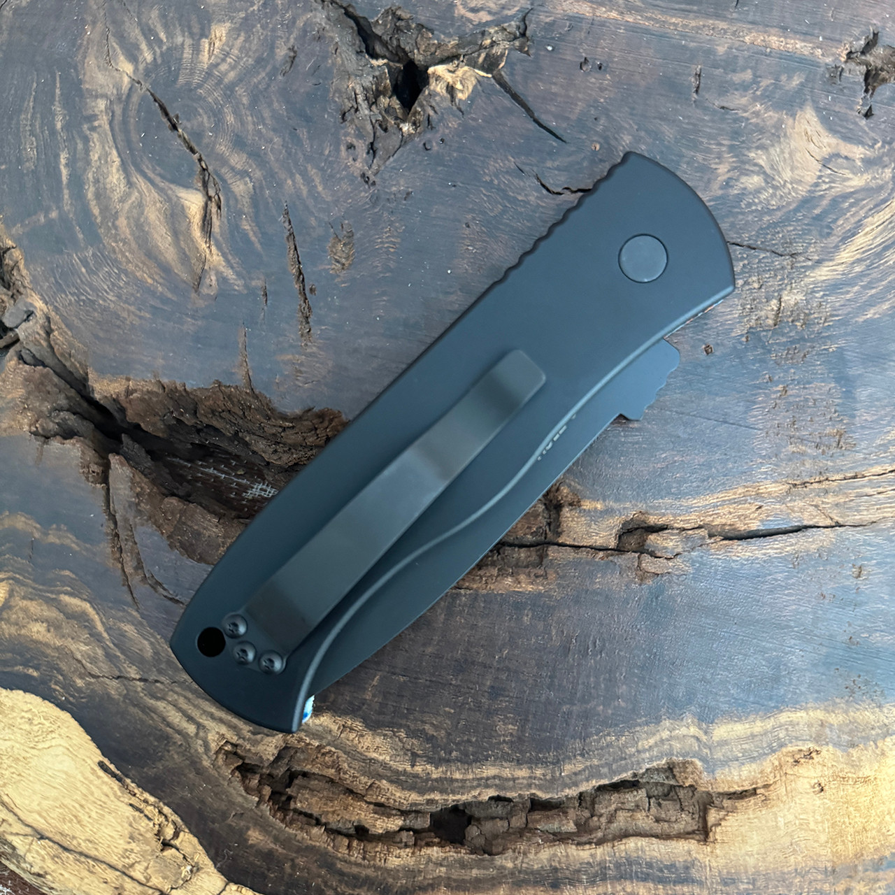 Pro-Tech Emerson CQC7 Auto Tanto Starry Night Unique Micarta Top