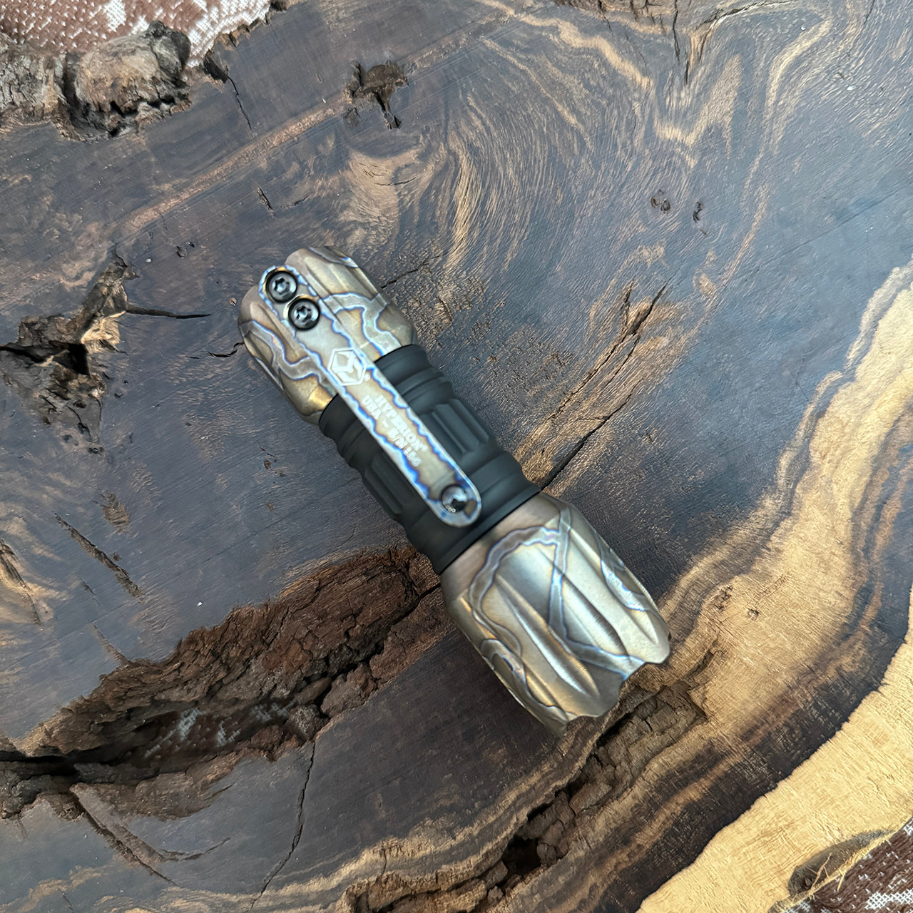 Heretic Hyperion Flashlight Black Flamed Ti H090-BLK-FTI