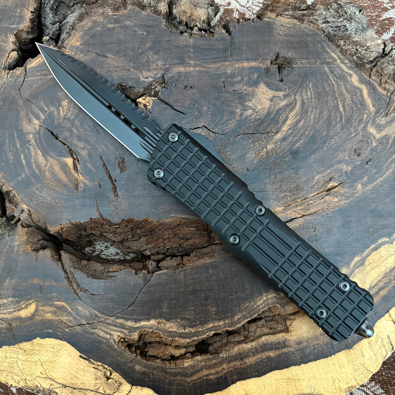 Microtech Combat Troodon D/E Delta Frag Shadow Fluted DLC Full